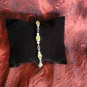Sterling Silver Peridot Bracelet